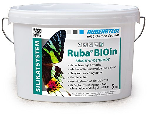 Ruberstein® Ruberstein Ruba BIOin, Silikatfarbe innen, 5 l, weiß, für Allergiker