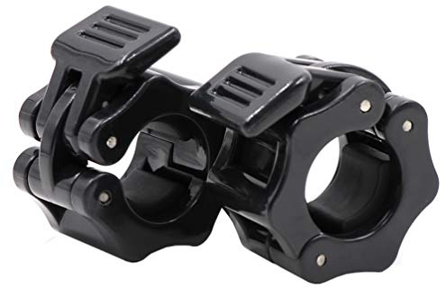IADUMO Weight Clips 1 Inch,1Spring Clips for Weight Bar,Standard Barbell Clamps,Bar Clips Weight Lifting 1 Inch,Gym Clips,Weight Collars,Lifting Clips,1Inch Weight Bar Clamp for Workout Weightlifting