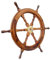 Brass Nautical 76,2 cm Schiffsrad aus Holz - Wanddekoration für Wohnzimmer, Schlafzimmer