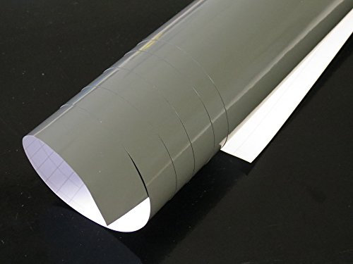 vinie Grau Glanz Autofolie 200x152cm Blasenfrei mit Luftkanäle Gratis Montageanleitung 6,49€/1qm
