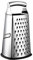 Spring Chef 4-Sided Stainless Steel Large 10-Inch Grater for Parmesan Cheese, Ginger, Vegetables