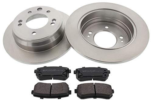 MAPCO 47609 Bremsensatz Bremsscheiben und Bremsbeläge Hinterachse | 47609 passend für I30 IX35 Cee'd