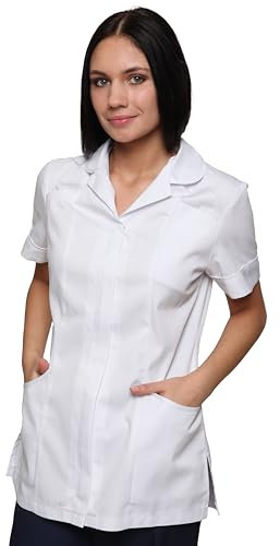 Mirabella Health & Beauty Women's Nightingale Healthcare Tunic Uniform White 12 UK