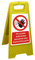 Seco No Access Authorised Personnel Only Beyond This Point Floor Standing Sign, 300mm x 600mm - Polypropylene