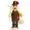 Sikora RM-C Räuchermännchen aus Holz Verschiedene Motive, Farbe/Modell:C04 gelb - Gärtner, Höhe in cm:Höhe ca. 13.5 cm