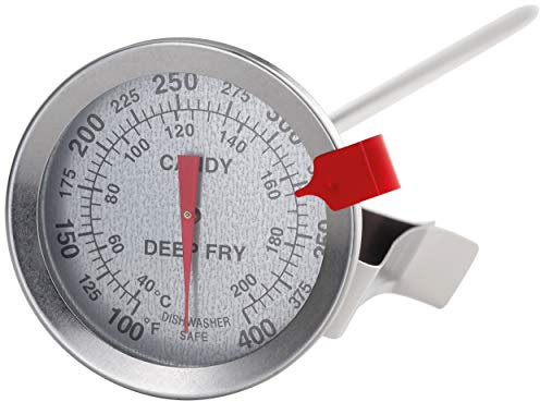 Judge Kitchen Stainless Steel Deep Fry Sugar Thermometer, Centigrade 38° to 205°C - 1 Year Guarantee