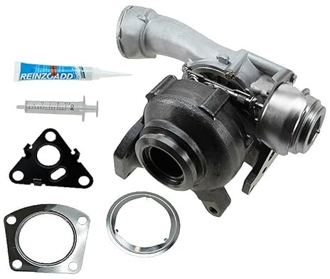 BESTPRICE 1x Turbolader, inkl. Montagesatz, 1x Additiv zur Turbolader - Erstbefüllung, Kompatibel mit VW MULTIVAN T5, TRANSPORTER T5