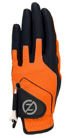 Zero Friction Junior Golf Gloves, Left Hand, One Size, Orange