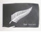AZ FLAG - Drapeau Nouvelle-Zélande fougères - 45x30 cm - Pavillon Neo-Zélandais - All Black 100% Polyester Avec Deux Cordelettes - 20g