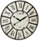 TFA Dostmann Vintage XXL Wanduhr, 60.3039.02, aus Metall, 57cm, analog, schwarz/weiß