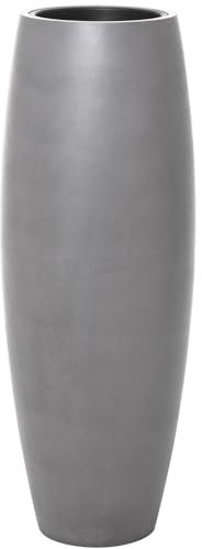 Pflanzkübel Bodenvase Fiberglas Magnum Beton-Design Grau - 100x29