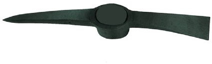 Ideal Kreuzhacke 2kg ohne Stiel, schwarz lackiert