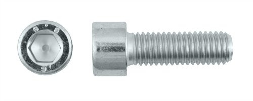 200 Zylinderschrauben mit Innensechskant DIN 912 / ISO 4762 verzinkt 8.8 Teilgewinde 10x30