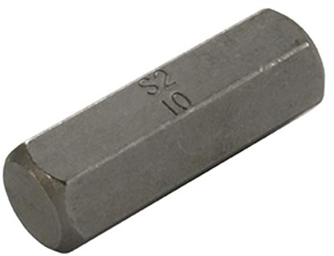 SW STAHL Schraubendrehbit, 3/8, Innensechskant, 10 mm 05125L | Präzisions-Bit-Einsatz aus Spezialstahl - 10 mm Sechskant-Profil - Robuster Steckschlüssel für Werkstatt und Industrie