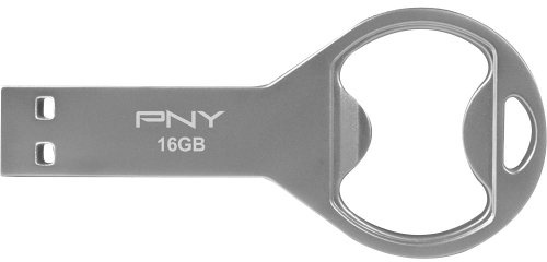 PNY Unidad USB de abrebotellas de 16 GB (P-FDU16GBOP-GES3)