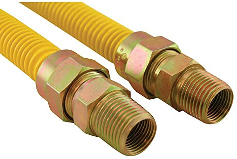 30 Stainless Steel Gas Connector with 5/8 and 1/2 Fittings