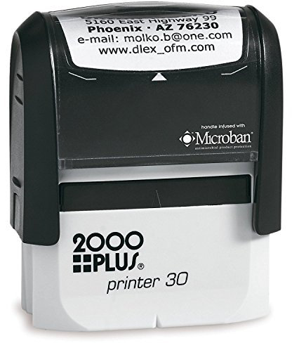 Cosco 2000 Plus Shipping Drucker 30 bis zu 4 Zeilen von Kopieren, vergleichen zu ideal 80, Trodat 4912 selbstfärbender Stempel