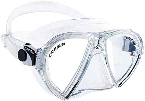 CRESSI Ocean Mask Clear/Clear - Einzelne Ocean Maske zum Tauchen und Schnorcheln, Transparent/Transparent, Einheitsgröße, Erwachsene