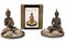 Buddha Set für zwei Teelichter