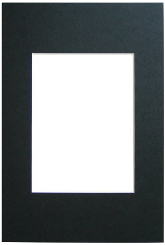 walther design Passepartouts schwarz für Rahmenformat: 13 x 18 cm, Bildformat: 9 x 13 cm Passepartouts PA318B