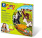 Staedtler 8034 08 LY Fimo kids form&play Set Pony (superweiche, ofenhärtende Knete, kinderleichte Anleitung, wiederverschließbare Box, Set mit 4 Fimo Blöcken, 1 Modellierstab und 1 Spielkulisse)