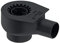 TECE 650001 drainline AblaufNorm (herausnehmbares Siphontauchrohr; 360° drehbar; Nennlänge: 17,5) schwarz