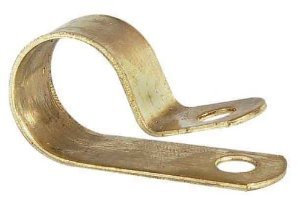 Durite Clip Cable 15mm Diameter Brass Pk25