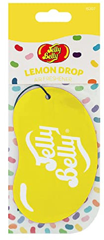 Jelly Belly 15207 2D Lemon Drop Air Freshener, Yellow