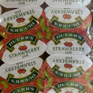 Duerr's Strawberry Jam - 16 x 20g Single / Individual Portions - Stay Fresh & Easy Open