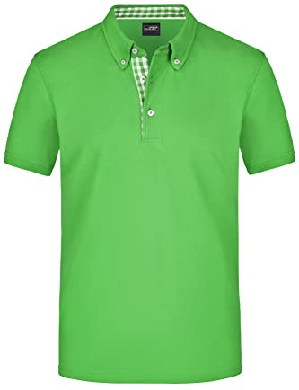 James & Nicholson Klassisches Herren Polohemd - Polohemd mit Button-Down-Kragen