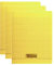 CALLIGRAPHE Lot de 3 Cahiers piqué POLYPRO 24x32 cm 48p séyès 90g Jaune