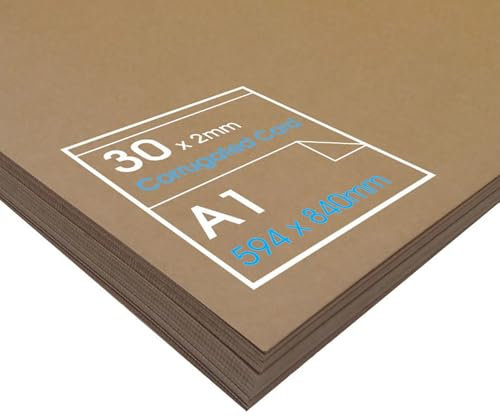 Artway Corrugated Card Wellpappe, Karton, braun