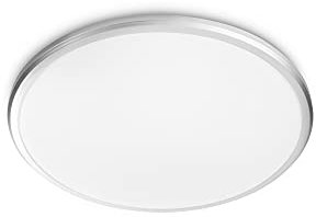 Philips MyLiving Twirly plafón LED luz blanca cálida 2700K, 17W, 240V, gris