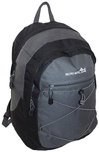 Lässiger Rucksack für Schule, Arbeit, Fitnessstudio, Multifunktional (Grau)