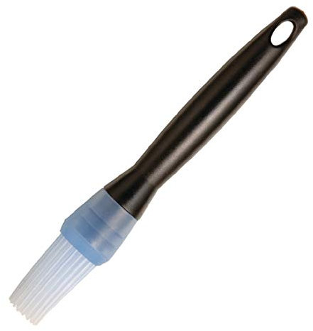 KitchenCraft Silicone Pastry / Basting Brush, 17 cm (6.5) - Black / Blue