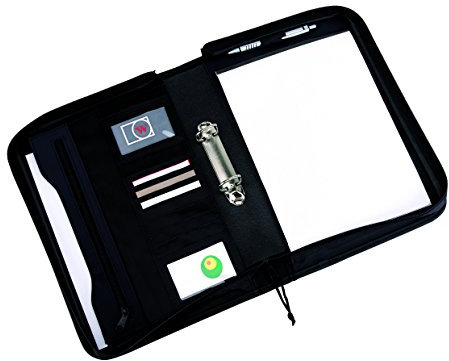 Dokumentenmappe mit Ringbuch und Schreibblock im DIN A4 Format für Büro und Arbeitsplatz von notrash2003