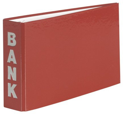 STYLEX Bankordner 140x245mm, Bordeaux, 2-Ringmechanik, 45mm Rücken, für ca. 300 Kontoauszüge