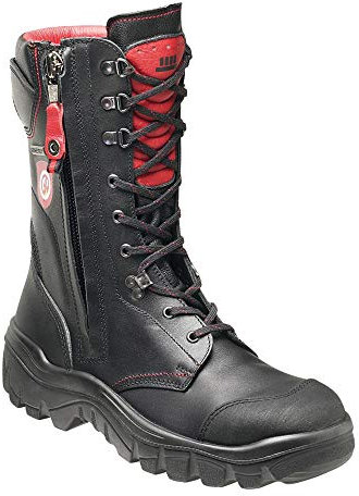 STEITZ Secura FIRE FIGHTER GORE II S3 Stivale per vigili del fuoco, nero/rosso, vastità XB, taglia 41