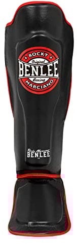 BENLEE Schienbeinschoner aus Kunstleder (1 Paar) Buster Black L/XL