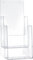 helit H2351502 - Tischprospekthalter „the helpdesk“ 2 x 1/3 DIN A4, glasklar