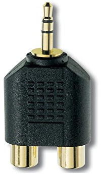 In-akustik Premium Cinch Stereo-Klinkenadapter (3,5 mm mini Klinke auf 2x RCA)