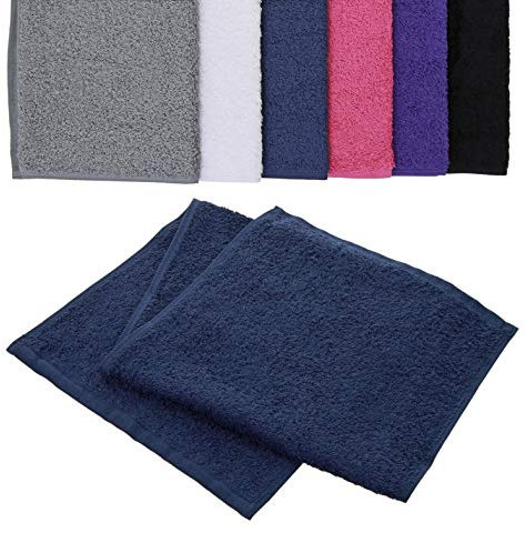 Towelsrus aztex Deluxe - Asciugamano da ginnastica in 100% cotone, 30 x 90 cm, colore: Blu navy