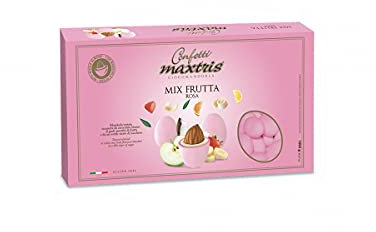 MAXTRIS | Confetti Italiani di Mandorla | MIX FRUTTA ROSA | 1 Kg.