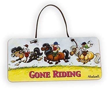 Thelwell Gone Riding Tür Schild Geschenk für Kinder Who Ride
