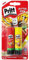 Pritt Stick Glitter Multipack / Red and yellow glitter glue stick for colourful crafting at home or at school / 2 x 20g