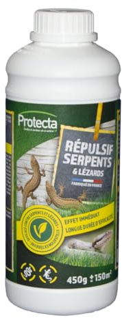 Protecta® Répulsif Serpents et Lézards - Granulés Ultra Efficaces - Action Immédiate et Longue Durée - Anti Serpents & Lézards Extérieur - Facile à Utiliser - Made in France