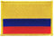 Flaggenfritze Flaggen Aufnäher Kolumbien Fahne Patch + gratis Aufkleber