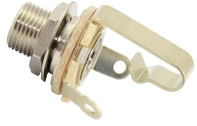 Allparts EP-055L-000 Switchcraft Klinkenbuchse (Mono, langes Gewinde)