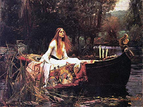 1art1 John William Waterhouse Poster Die Dame Von Shalott, 1888 Kunstdruck Bild 80x60 cm