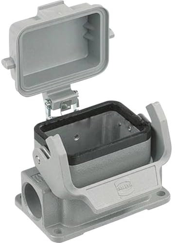 Harting Closed Flange Housing, Size 6B, Metal - 09300061256